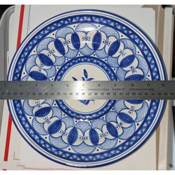 Hand-Painted Spanish Ceramic Wall Plate Ladies Faces Olive Artespana Figrs 1989 - Picture 11 of 12